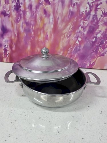 petite soupière légumier en aluminium vintage semf froges