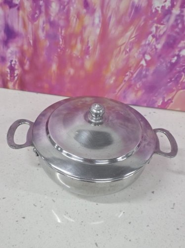 petite soupière légumier en aluminium vintage semf froges