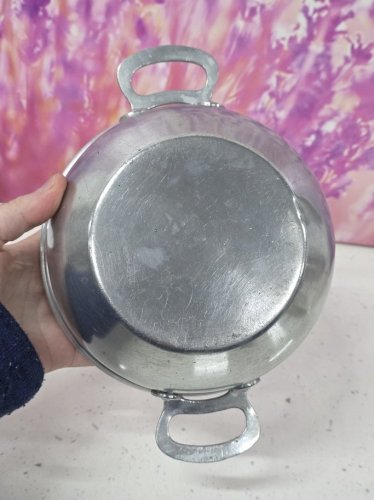 petite soupière légumier en aluminium vintage semf froges