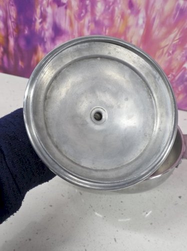 petite soupière légumier en aluminium vintage semf froges