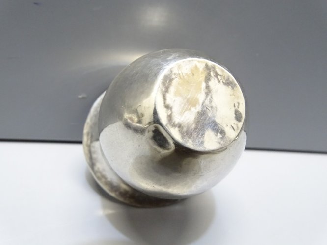 -PETITE TIMBALE ARGENT MASSIF FABRIQUEE AVEC UNE PIECE EN ARGENT