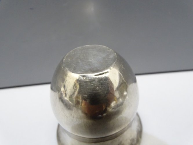 -PETITE TIMBALE ARGENT MASSIF FABRIQUEE AVEC UNE PIECE EN ARGENT
