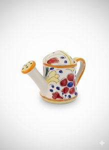 Petite verseuse ancienne, en terre cuite émaillée, école Italienne Romacréa.