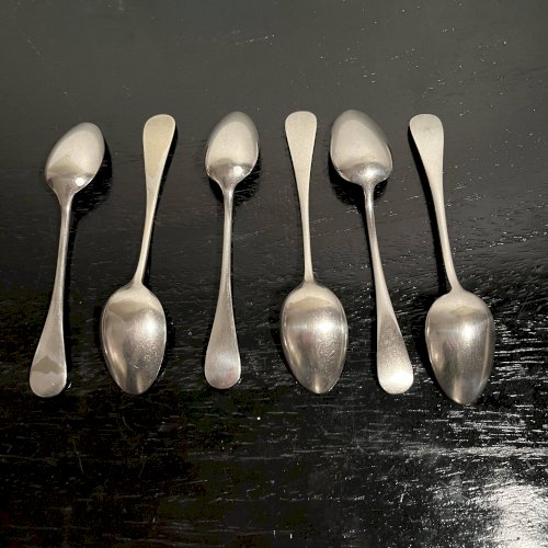 Petites cuillères en métal argenté