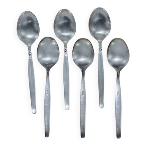Petites cuillères en métal argenté