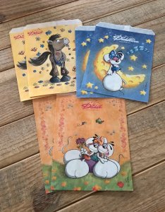 Petites pochettes papier cadeaux Diddl