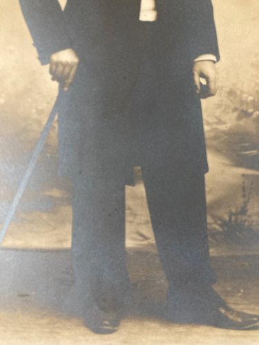 Photo 1900 Noire Et Blanc homme Portrait dandy Blain Alger moustache