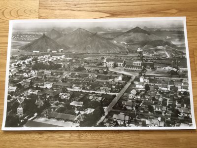Photo aérienne Lapie année 1950 -Mine de charbon (région de Lens, Pas-De-Calais)