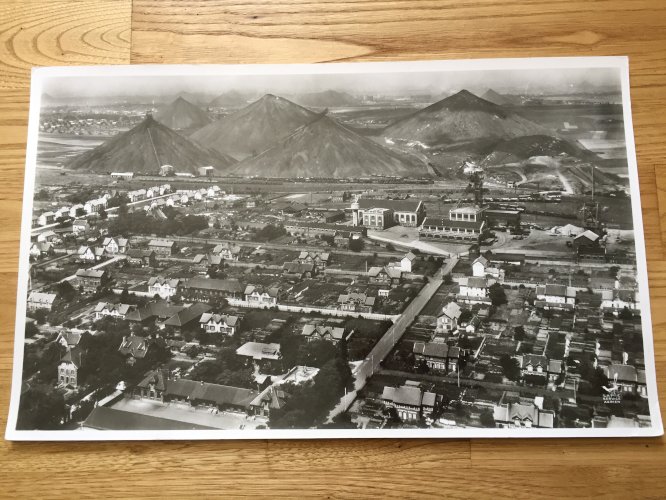 Photo aérienne Lapie année 1950 -Mine de charbon (région de Lens, Pas-De-Calais)