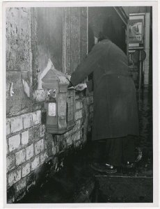  Photo Anonymous Argentic Mailbox Post Circa 1950/60