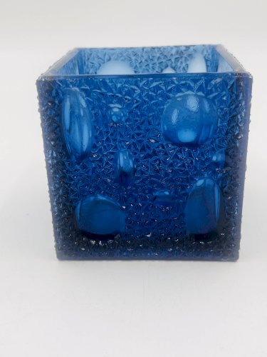 Photophore cubique en verre