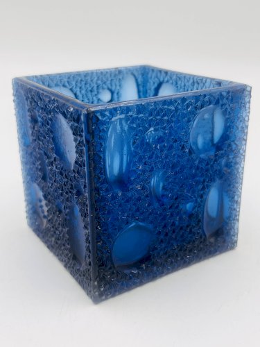 Photophore cubique en verre