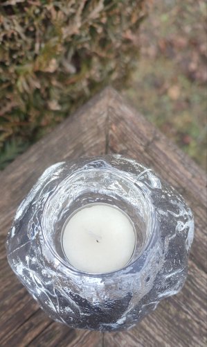 Photophore "Snowball" Kosta Boda design Ann Wolff 1973  