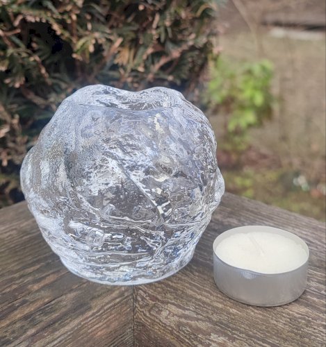 Photophore "Snowball" Kosta Boda design Ann Wolff 1973  