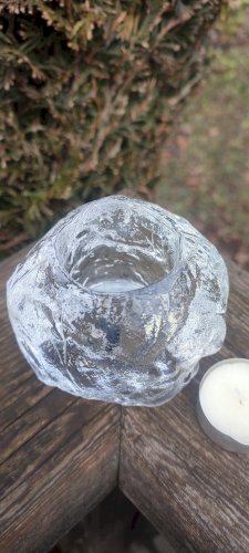 Photophore "Snowball" Kosta Boda design Ann Wolff 1973  