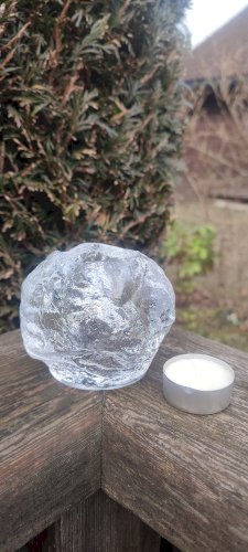 Photophore "Snowball" Kosta Boda design Ann Wolff 1973  