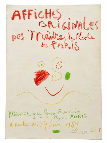 Picasso 1959 – Affiche originale Mourlot – École de Paris – Vélin