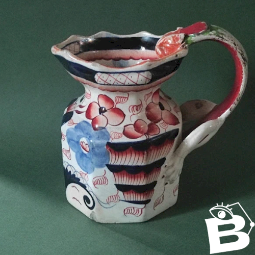 Pichet ancien Anglais, style géorgien, motif gallois Bethesda, XIXème siècle