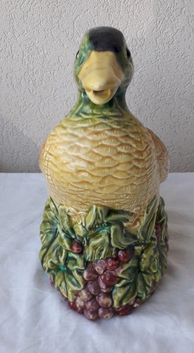 Pichet canard barbotine