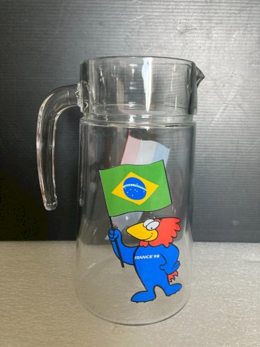 Pichet Carafe France 98 Footix football collector France Brésil Coupe du Monde