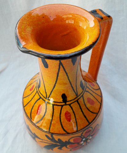 Pichet céramique orange
