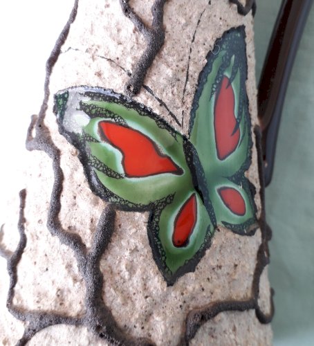 Pichet céramique papillons
