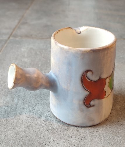 Pichet crémier en céramique signé Marie-Christine Treinen 