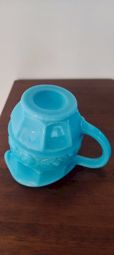 Pichet , crémier en opaline vintage