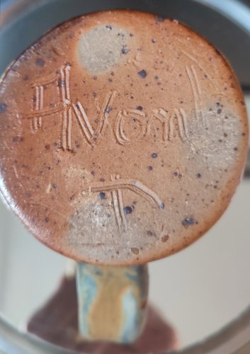 Pichet Denis Avonts Grès pyrité émaillé La Borne / Puysane 