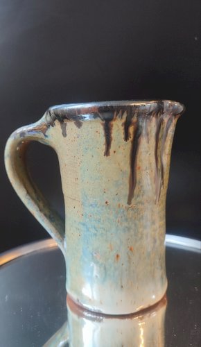 Pichet Denis Avonts Grès pyrité émaillé La Borne / Puysane 