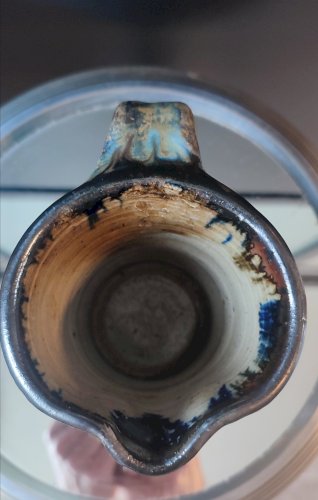 Pichet Denis Avonts Grès pyrité émaillé La Borne / Puysane 