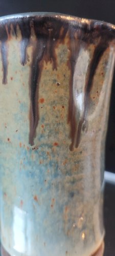 Pichet Denis Avonts Grès pyrité émaillé La Borne / Puysane 