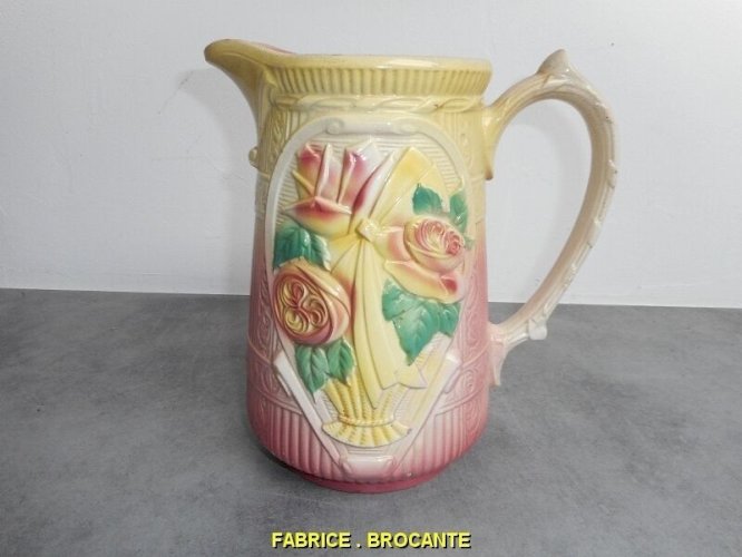 PICHET EN BARBOTINE ROSE