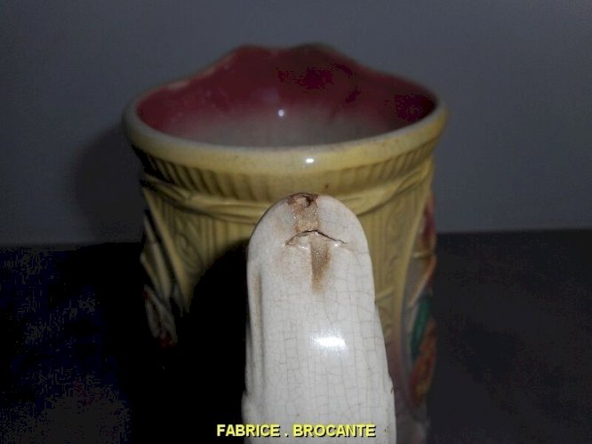 PICHET EN BARBOTINE ROSE