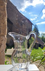 Crystal jug from Saint Louis, Cerdagne model.