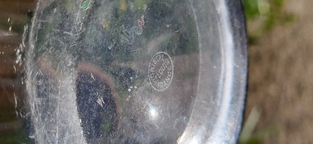 Pichet en cristal de Saint Louis, modèle Cerdagne