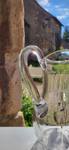 Pichet en cristal de Saint Louis, modèle Cerdagne
