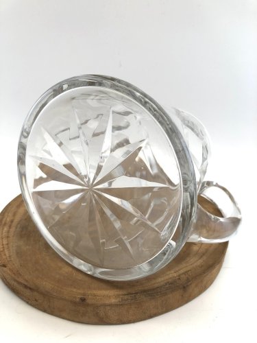 Pichet en cristal signé Saint-Louis – Verseuse taillée France 15,5 cm