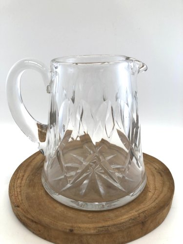 Pichet en cristal signé Saint-Louis – Verseuse taillée France 15,5 cm