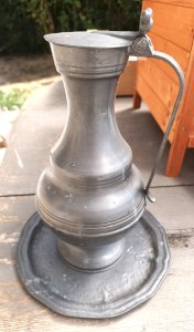 Pewter pitcher