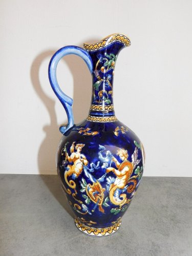 PICHET EN GIEN FAIENCE D'ART FRANCE