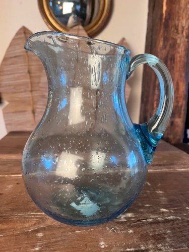 Pichet en verre bullé Biot