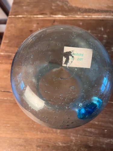 Pichet en verre bullé Biot