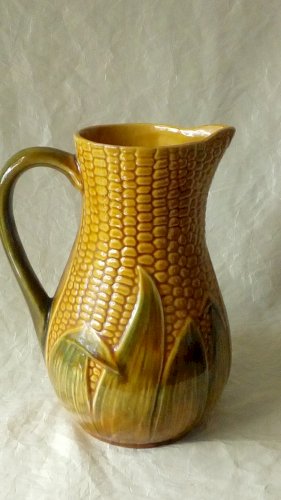 PICHET EPIS DE MAÏS EN CERAMIQUE BARBOTINE COSTA PEREIRE PORTUGAL*