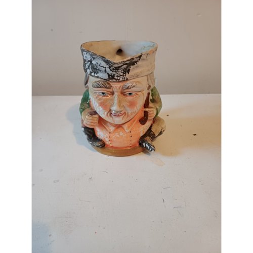 Pichet Jacquot en Faience Polychromé