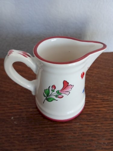 Pichet miniature faïence Lunéville KG