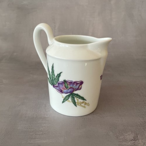 Pichet pot à lait crémier porcelaine de Limoges RAYNAUD décor DIORAFLOR
