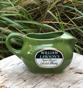 William Lawson's green advertising pitcher