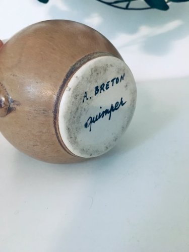 Pichet Quimper signé