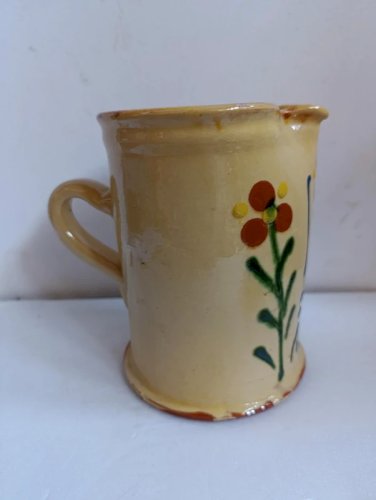 pichet/ vase en terre cuite attribué a la poterie de marmaz dans le 74 en bon etat